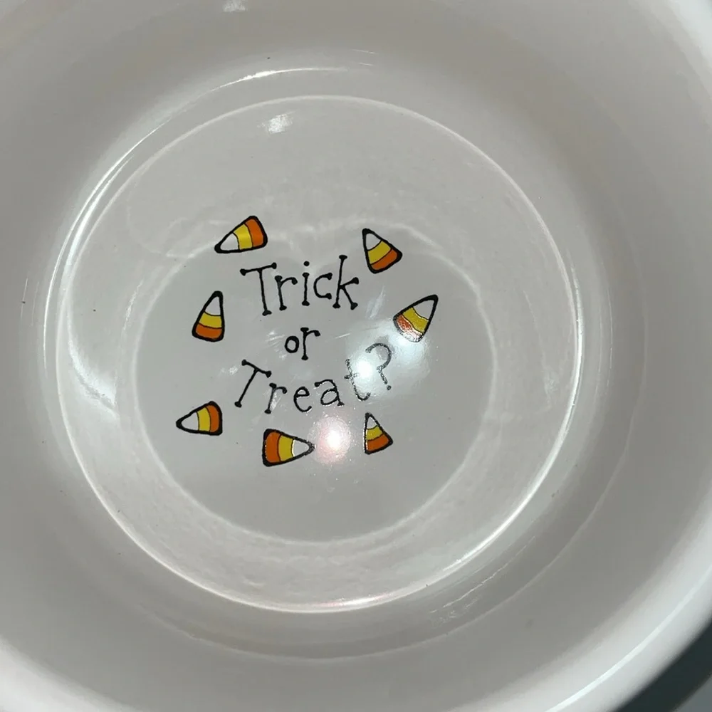 Ursula Dodge “Goblins” Halloween stoneware pet bowl